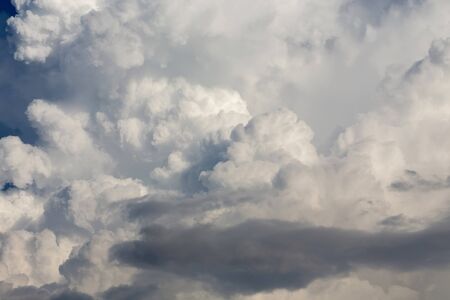 fluffy cloud on sky, dramatic cloudy sky background