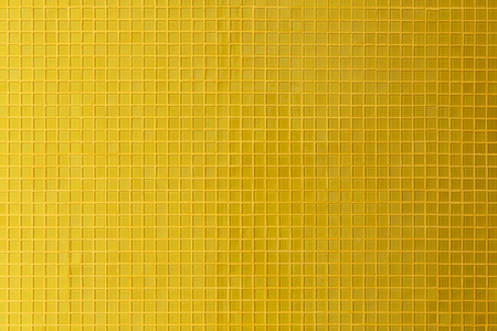 yellow mosaic tile decoration wall room backgroundの写真素材