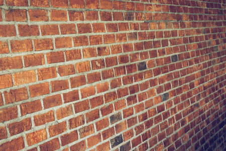 cement and brick wall texture background, image used retro vintage tone filterの写真素材