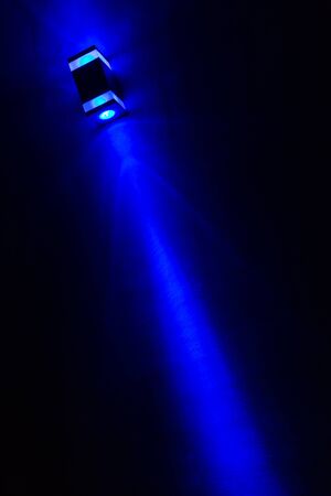 light lamp on mortar wall, decoration modern room interior in homeの写真素材