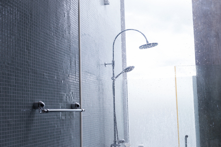 bathroom, modern design of home interior bathroomの写真素材