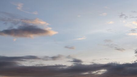 blue sky with cloud, twilight sunset sky background