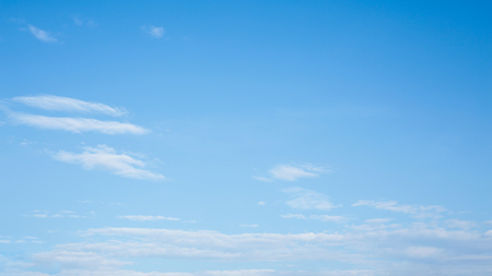 white cloud on clear blue sky backgroundの写真素材