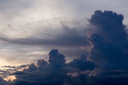 twilight blue sky with cloudy, beautiful dramatic moody sky background