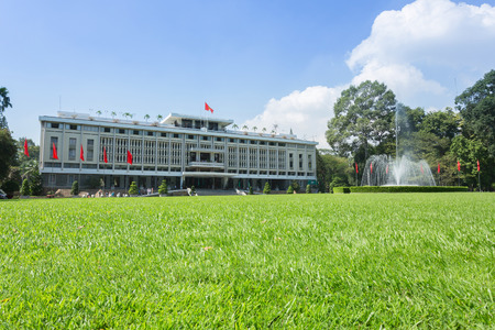 HO CHI MINH CITY, VIETNAM- NOVEMBER 2015: Independence Palace was built in 1962-1966 in Ho Chi Minh City, Vietnamのeditorial素材