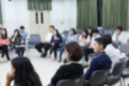image blur, activity of people relationship meeting in officeの写真素材