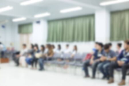 image blur, activity of people relationship meeting in officeの写真素材
