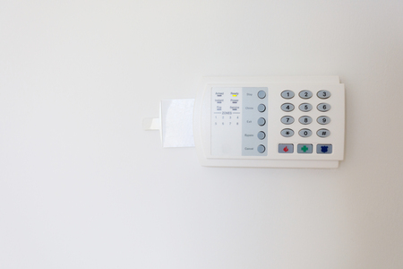 technology security system with password code in modern houseの写真素材