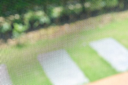 door mosquito wire screen black steel net protection from small insect bugの写真素材