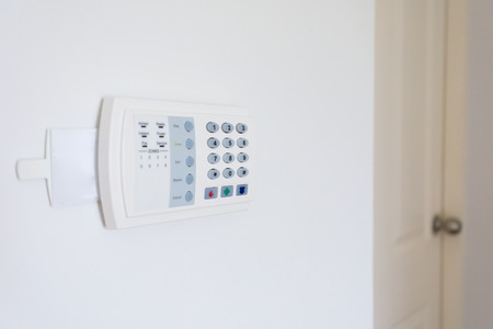 technology security system with password code in modern houseの写真素材