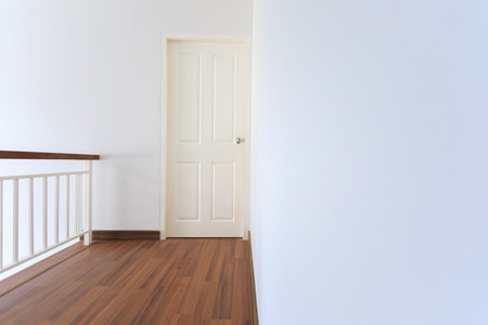 empty space room in white modern residential houseの写真素材