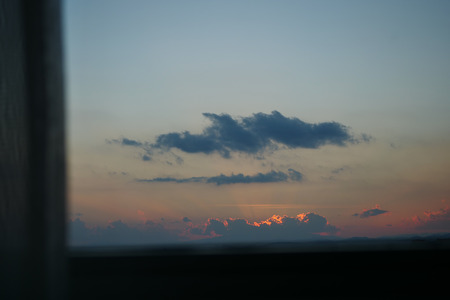 twilight sky view outside the room