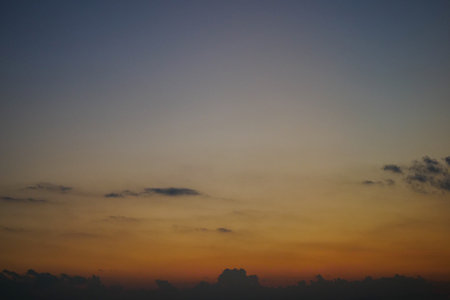colorful twilight sunset skyの写真素材