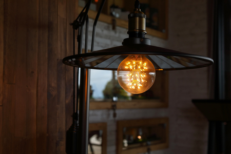 vintage light lamp interior decorationの写真素材