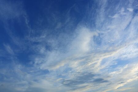 dramatic white cloud on blue sky, nature background
