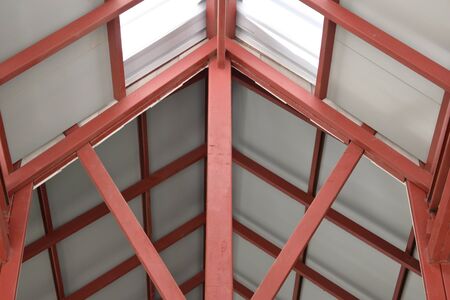 steel beam top of residential building