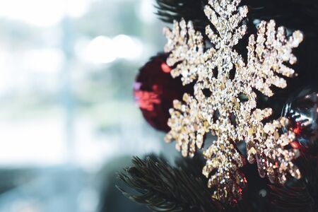 christmas tree decoration in home