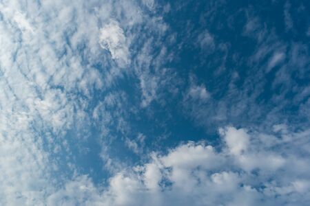 white cloud on clear blue sky