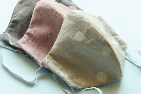 face protective mask handmade from fashion fabric cloth