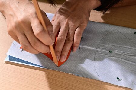 people made cloth face protective maskの写真素材