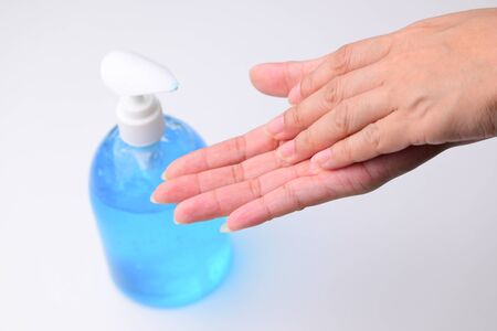 people healthful washing clean hand with liquid alcohol gel medical prevention of coronavirus