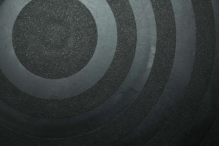 black texture background with circle shape lineの写真素材