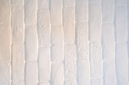 white brick wall background, interior design
