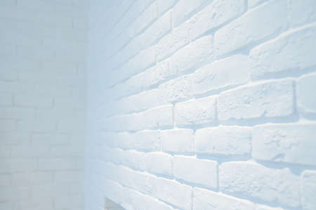 white brick wall background, interior designの写真素材