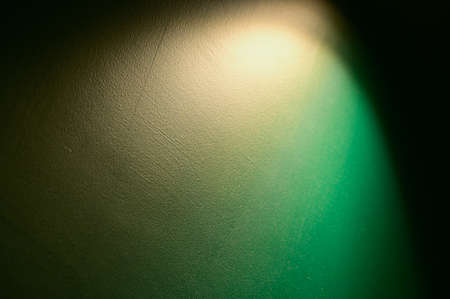 dark green wall and warm electric light, interior designの写真素材
