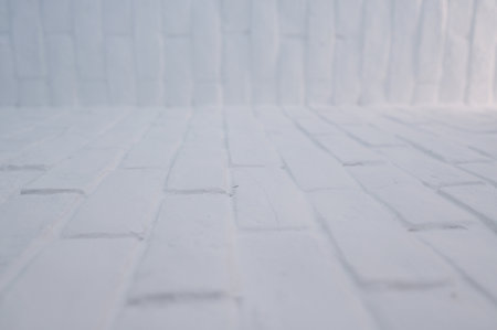 white brick wall background, interior designの写真素材