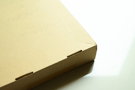 brown box packaging for shipping, paper textured