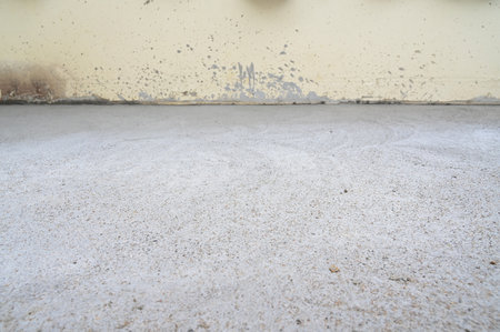 cement floor textured background, construction industryの写真素材