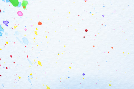 water colour splash on white paper, colorful art design