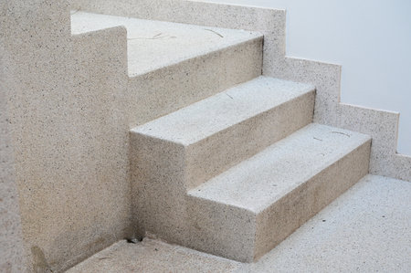 granite staircase textured background, construction industryの写真素材