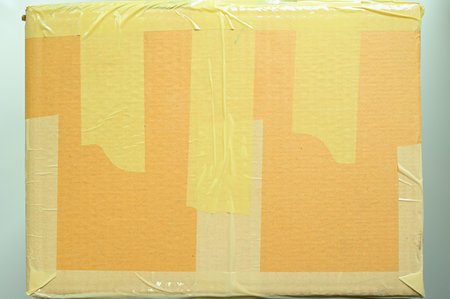 brown box packaging for shipping, paper textured