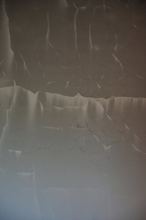 dirty black wall was burn from fire, construction industryの写真素材