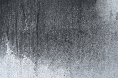 black dirty wall was burn from fire, construction industryの写真素材