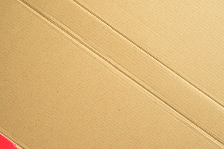 brown cardboard box, paper texture backgroundの写真素材
