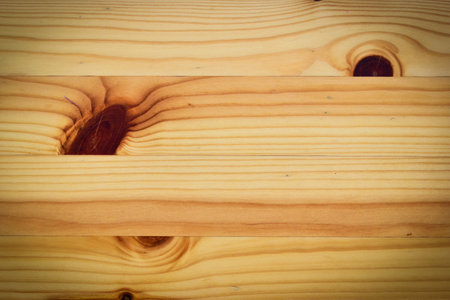 close up brown wood texture background with wooden year rings, blank timber for designの写真素材