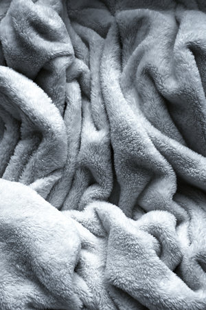 grey soft fluffy blanket textile