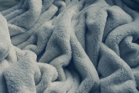 grey soft fluffy blanket textile