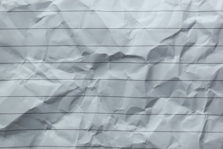 crumpled line paper texture background,  blank sheet notebookの写真素材