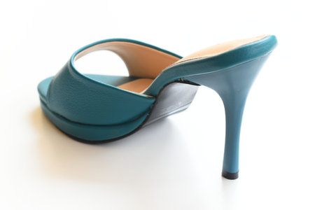 high heels shoes on white backgroundの写真素材