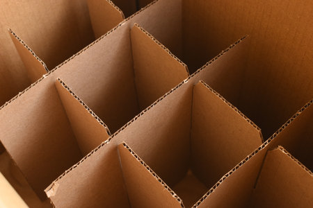 blank beverage cardboard paper crate, recycle materialの写真素材
