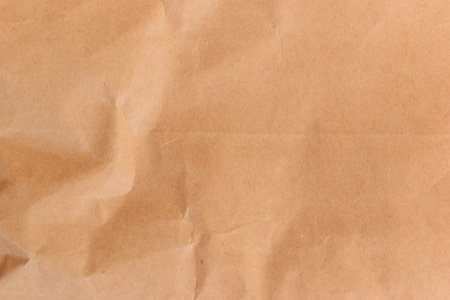 crease brown paper texture background, recycle materialの写真素材