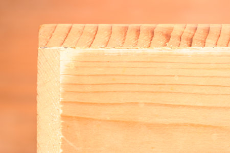 blank wood texture background, brown plank timberの写真素材