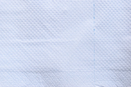 white paper tissue on blue backgroundの写真素材