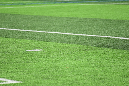 artificial green grass background for playgroundの写真素材