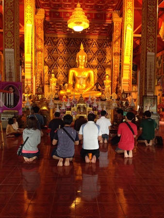Buddhism in templeの素材