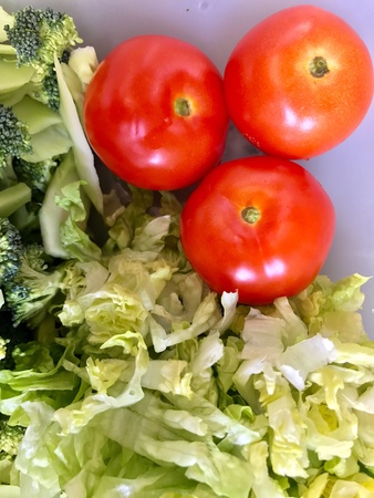 Mixed vegetables and tomatoesの素材